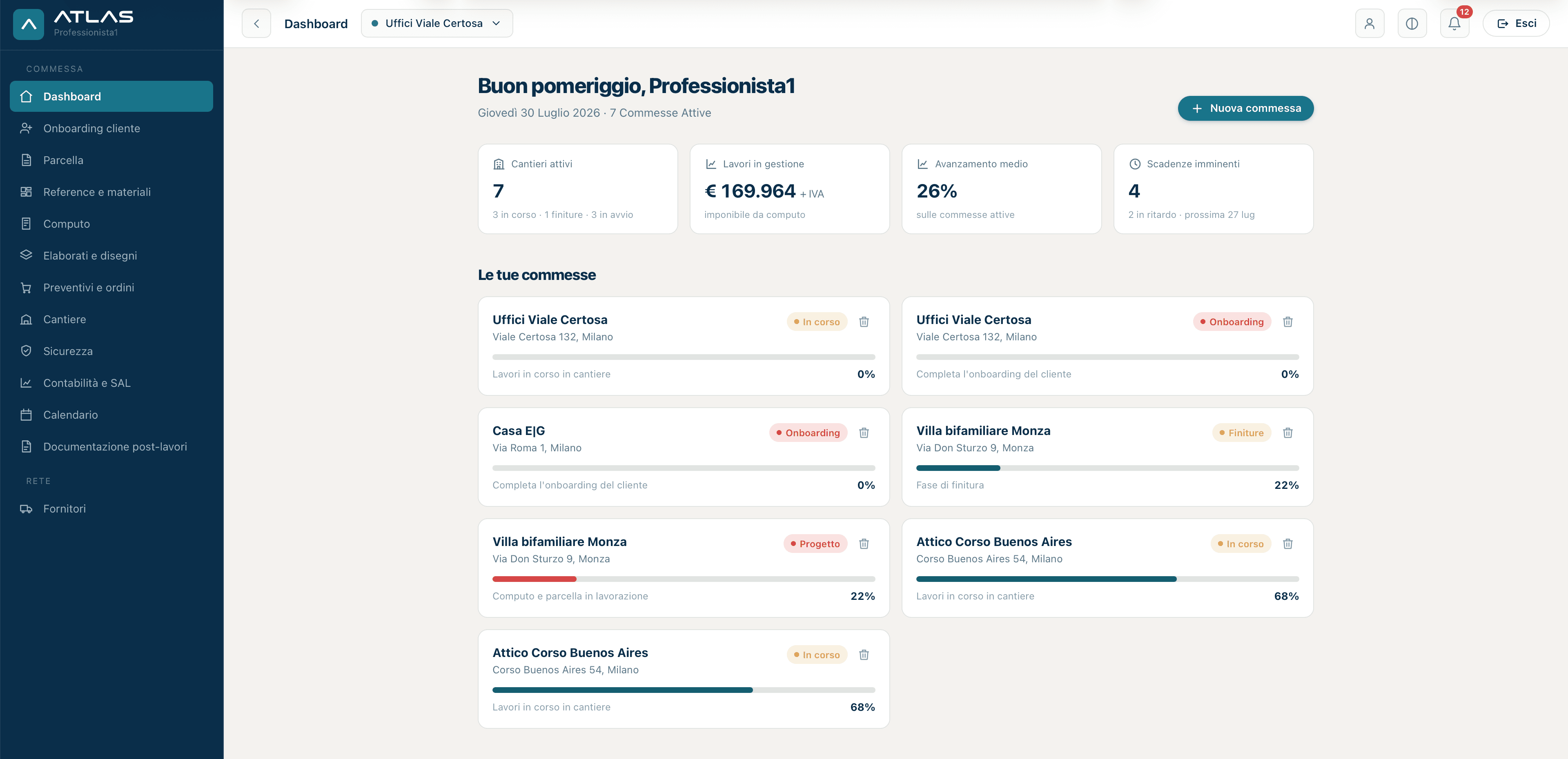 Atlas — Dashboard